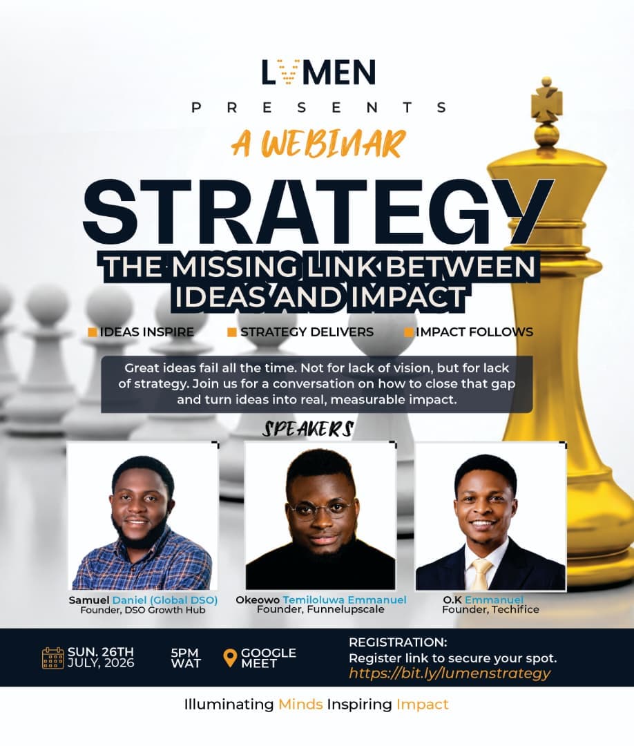 LUMEN 1.0 event flyer